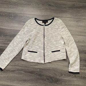 Black and white dress jacket sweater